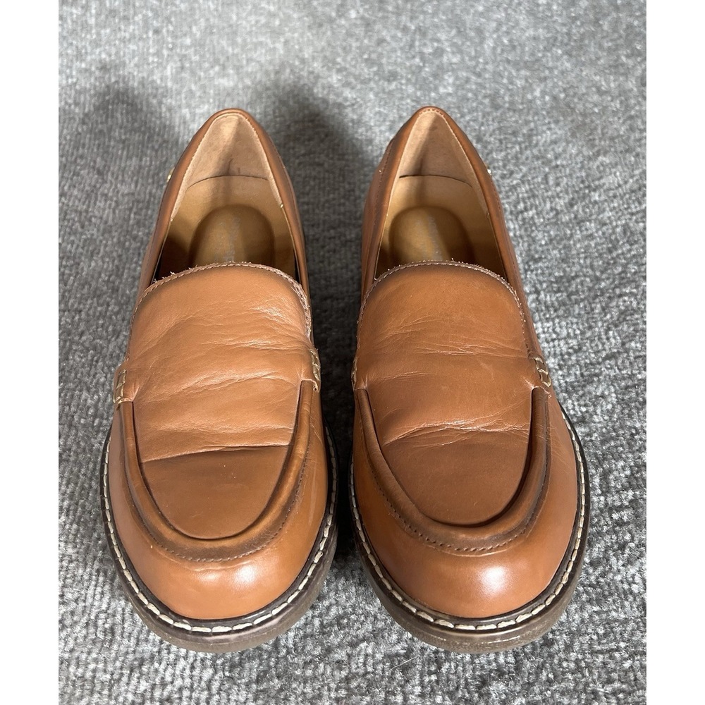 Easy Spirit Jaylin Leather Slip On Loafer Womens Sz 7M Brown Flex Tech Easy Arch - Picture 4 of 12